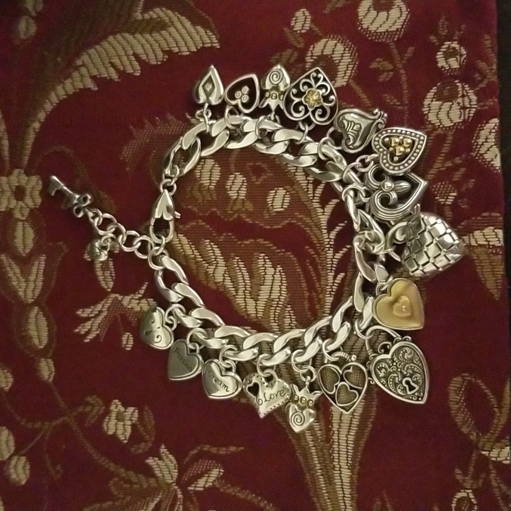Brighton One Heart Charm Bracelet